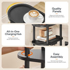 HOOBRO Small Narrow Side Table - Image 5