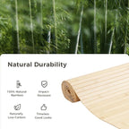OUZUGIE 2 Pack 96x24 Inch Natural Bamboo Wall Panel – Carbonized Pole Wrap - Image 7