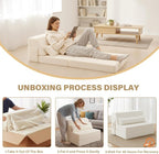 Tiita Convertible Folding Sofa Bed Single Size - Image 9