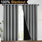 Yakamok Grey Blackout Curtains 96 Inches Long - Image 2