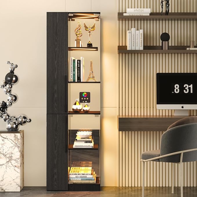 VersionTECH. Glass Display Cabinet - Image 9