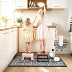 HEBE Boho Kitchen Rugs Set of 3, Non Slip Washable Kitchen Mats - Image 8