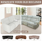 ALIECOM 100% Waterproof Recliner Sectional Couch Covers L Shape Stretch Corner - Image 7