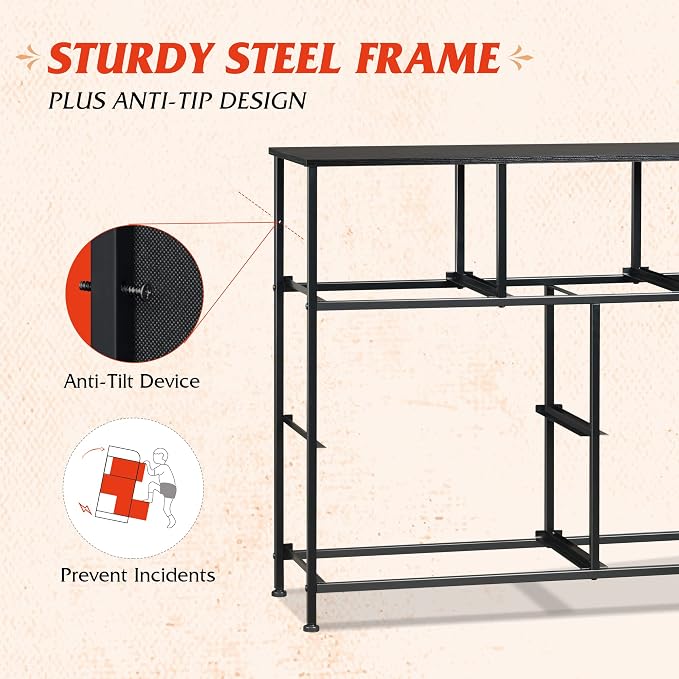 WLIVE 7 Drawer Dresser TV Stand, Entertainment Center, Media Console Table - Image 8
