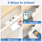 Lokko Smart Hidden Cabinet Lock, Tuya Bluetooth RFID Keyless Drawer Lock - Image 2