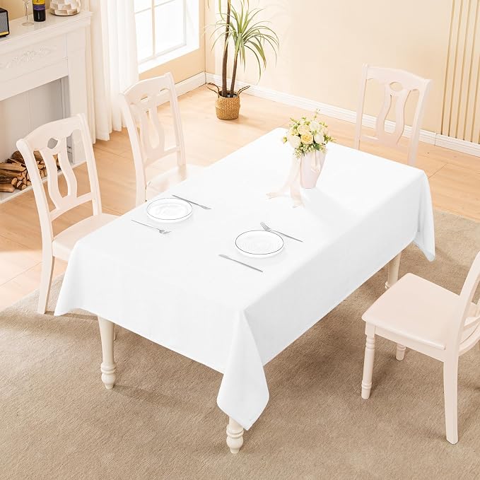 BALCONY & FALCON Rectangle Tablecloth Washable Wrinkle Resistant and Water - Image 5