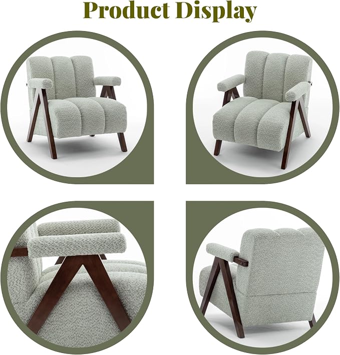 Mid Century Modern Accent Chairs Set of 2 - Image 6