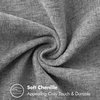 MIULEE Decorative Euro Sham Pillow Covers 24x24 Inch Dark Gray 2 Pack | - Image 3