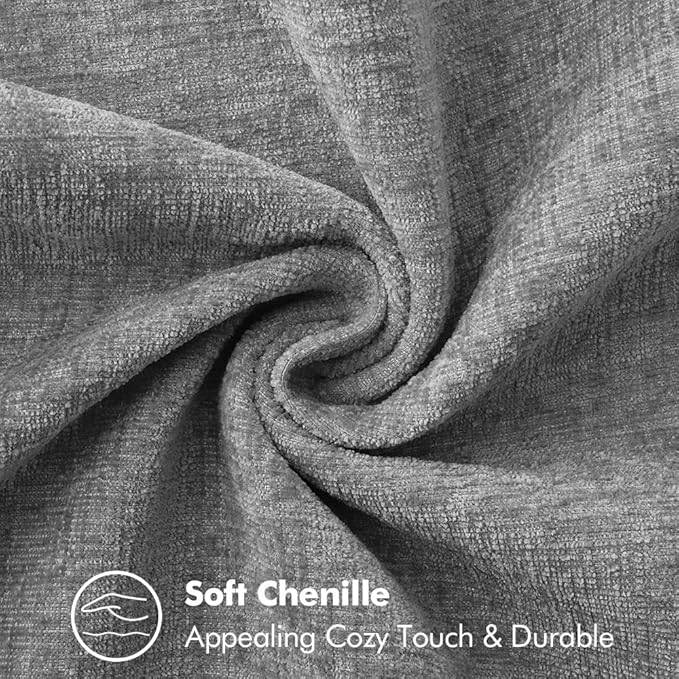 MIULEE Decorative Couch Throw Pillow Covers 18x18 Inch Dark Gray 2 Pack | - Image 4
