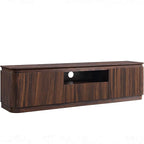 70" Fluted TV Stand for TVs Up to 80", Mid Century Modern Entertainment Center - Image 8