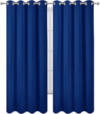 Blackout Curtains 66 x 84 inch/Royal Blue Curtains Set of 2 Panels/Thermal - Image 2