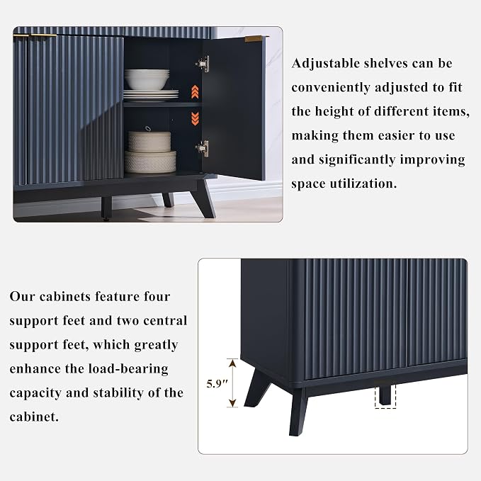 T4TREAM Large Buffet Sideboard Cabinet - Image 6