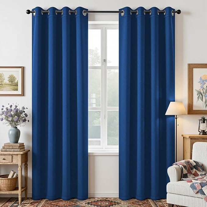 Joydeco Blackout Curtains 95 Inch Length 2 Panels Set, Thermal Insulated Long by JOYDECO