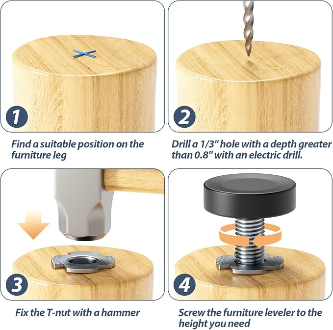 MROCO Furniture Leveling Feet - Image 4