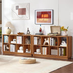 Joaxswe 8 Cube Storage Book Shelf, Floor Standing Wooden Cubby Bookcase - Image 4