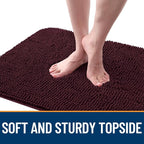 OLANLY Dog Door Mat for Muddy Paws 48x30, Super Absorbent Chenille Mud Mat | - Image 4