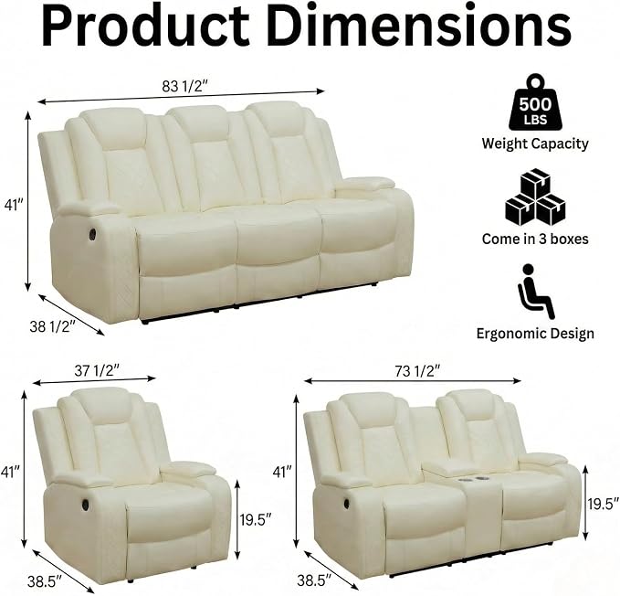 3-Piece Power Recliner Set - Image 2