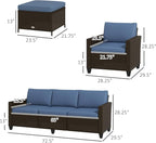 Outsunny 5 Piece Patio Furniture Set - Image 7