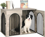 Hzuaneri 43.3" Wooden Dog Crate Furniture, Indoor Dog Kennel Dogs Cage - Image 9