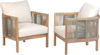 Christopher Knight Home 4-Piece Acacia Wood Patio Furniture Set - Image 9