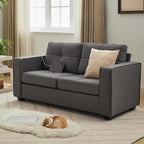 TYBOATLE 65" Small Couches for Bedroom, Mid-Century Modern Tufted Comfy - Image 7