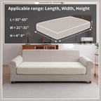 OHSIO Sectional Couch Covers, Wear Resistant Stretch Sofa Covers Washable Soft - Image 2