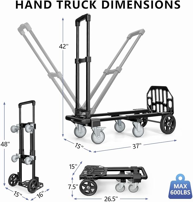 KEDSUM 3-in-1 Convertible Dolly Cart - Image 8