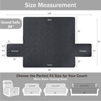 Quilted Grand Sofa Covers Washable, Couch Cover - Image 7