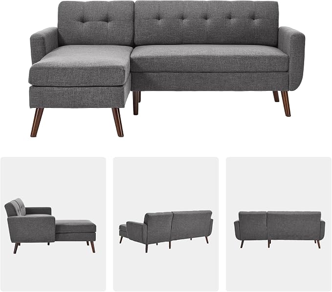 Kingfun L Shaped Couch, Sectional Couches, 3 Seater Sofas - Image 9