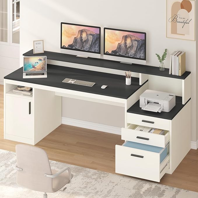 YOMILUVE 65 Inch Computer Desk by YomiluveDesign