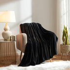 KMUSET Fleece Blanket Grey Queen Size Lightweight Cozy Plush Microfiber Solid - Image 3