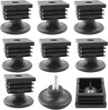 8Pcs Adjustable Leveling Feet 38 x 38mm Square Insert Kit Furniture Glide by Unknown