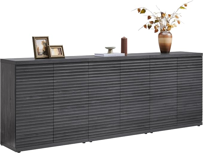SICOTAS Buffet Cabinet with Storage Accent Sideboard Modern Credenza with Doors by SICOTAS