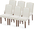 DUMOS Dining Chairs Set of 6, Modern PU Kitchen Table Chairs by DumosLifestyle