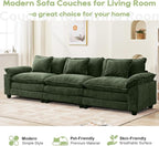 Oprisen 120" Modular Sectional Sofa, Comfy Cloud Couch Sectional, Chenille Sofa - Image 7