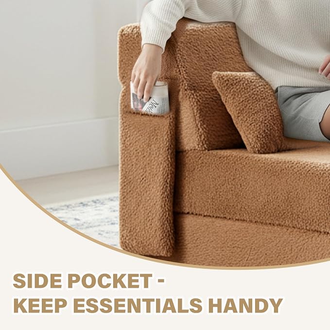 Tiita Convertible Folding Sofa Bed Single Size - Image 4