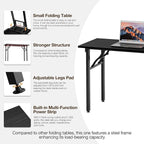 TEMI Small Computer Desk Folding Table - Image 8