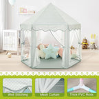 Monobeach Princess Tent Girls Celadon Large Playhouse Kids Castle Play Tent - Image 5