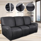ANARACHON Recliner Couch Cover Leather Look Recliner Sofa Covers - Image 5