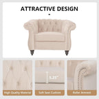 AVZEAR Living Room Accent Chair, Upholstered Sofa Chair Single Sofa Chair - Image 6