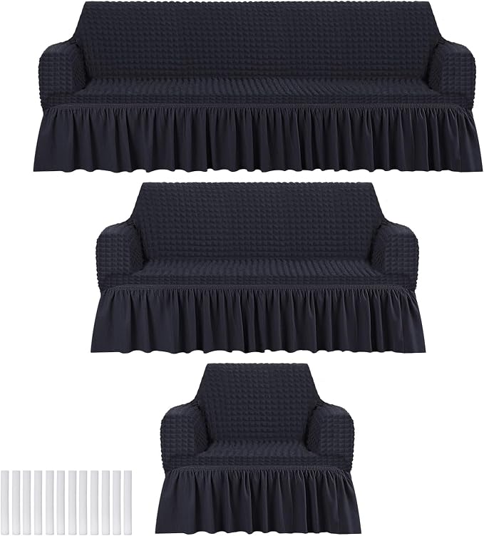 Fanfanwin 3 Pcs Sofa Slipcover Set by Fanfanwin