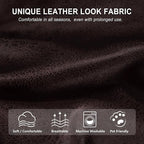 ANARACHON Leather Look Recliner Chair Covers, 4-Pieces Stretch Recliner Cover - Image 4