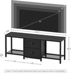 YATINEY TV Stand for TVs up to 55", Entertainment Center - Image 7