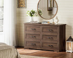 AODK Farmhouse 6 Drawer Dresser - Image 3