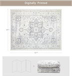 8x10 Washable Area Rugs for Living Room, Dining Room | Ultra Soft Faux Wool - Image 2