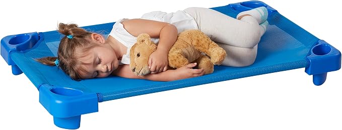 ECR4Kids Stackable Kiddie Cot, Ready-To-Assemble, Toddler Size, Classroom - Image 12