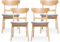 Christopher Knight Home Heather Mid-Century Modern Dining Chairs, Dark Gray and by ChristopherKnightHome