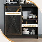 4ever2buy Farmhouse Coffee Bar Cabinet - Image 4