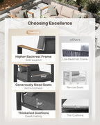 Aluminum Outdoor Patio Furniture Set - Image 2