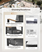 Aluminum Outdoor Patio Furniture Set - Image 2